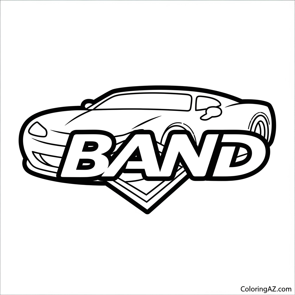 Kid with colorful car logo