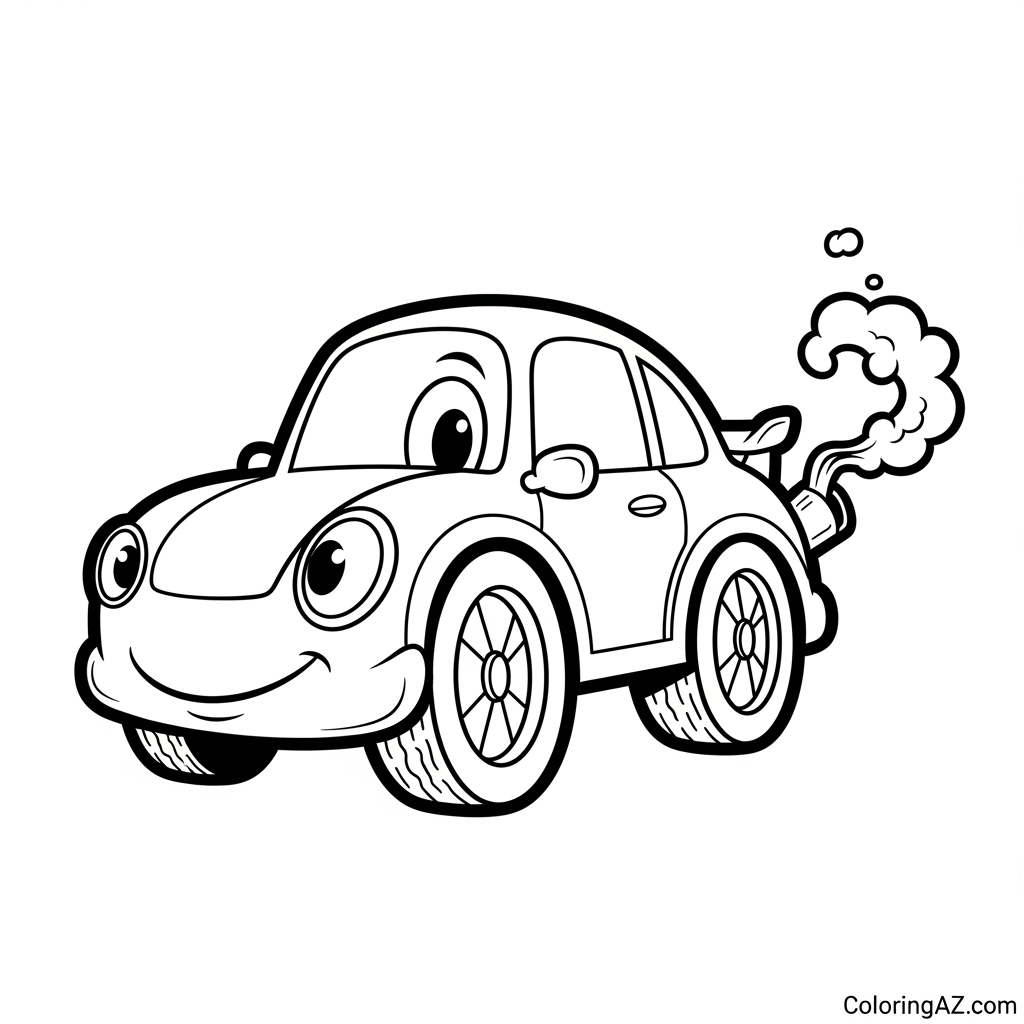 Excited child with completed car logo page