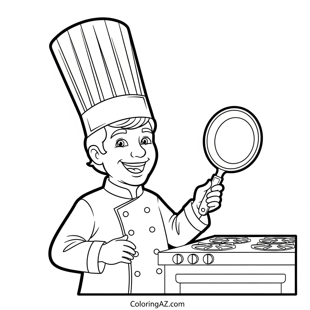 Kid coloring engineer page