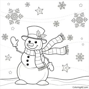 cartoon characters christmas coloring pages