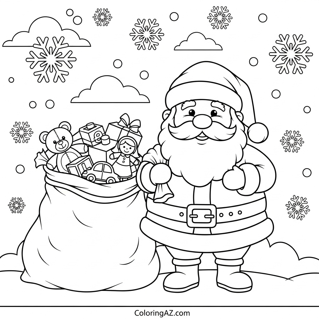 Coloring page with reindeer cartoon