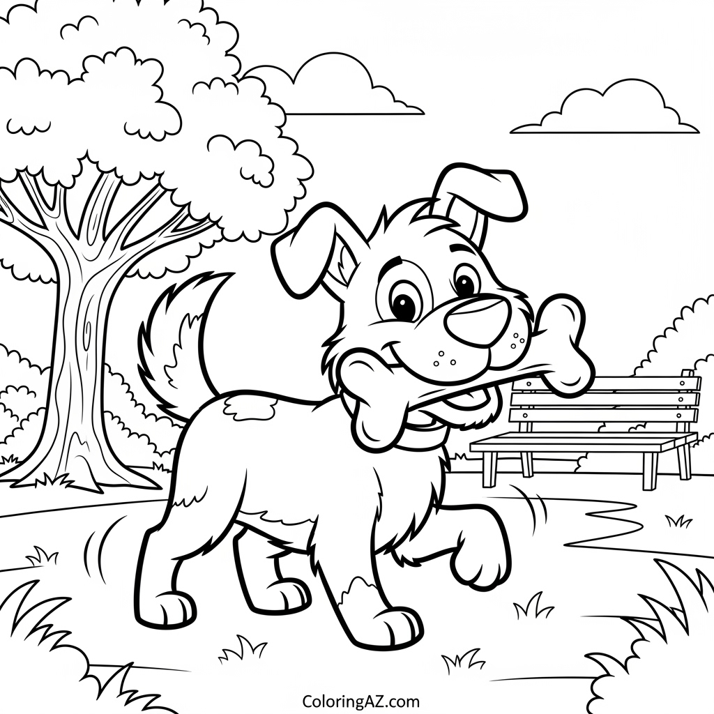 Cartoon duo with vibrant background