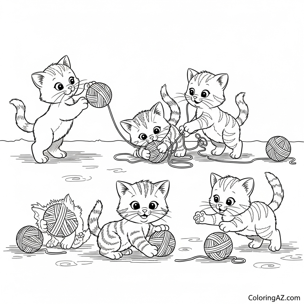 Playful kittens