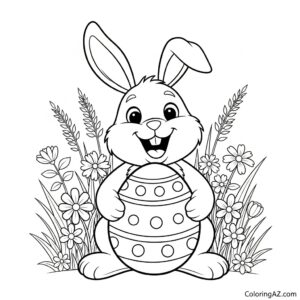 character easter coloring pages