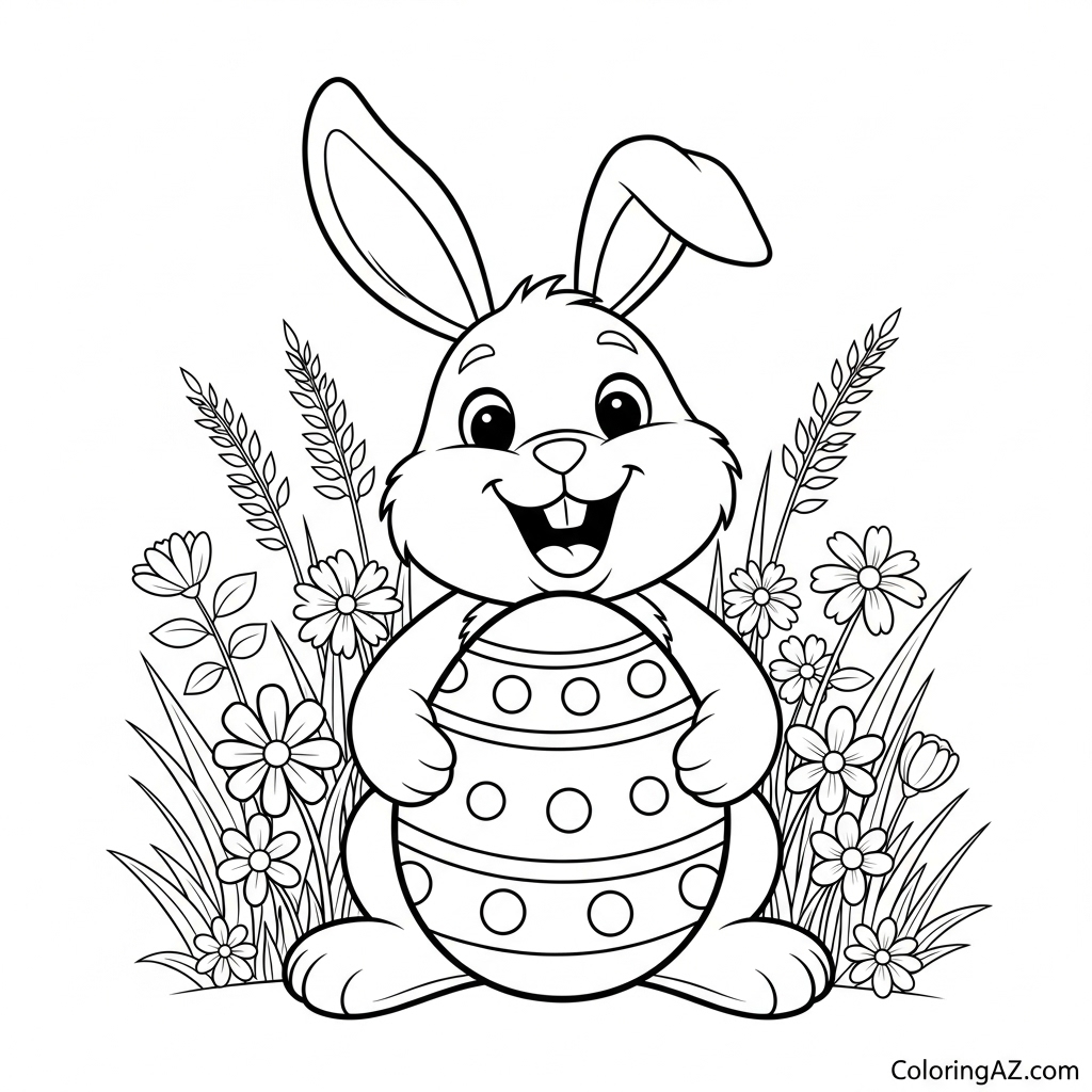 character easter coloring pages