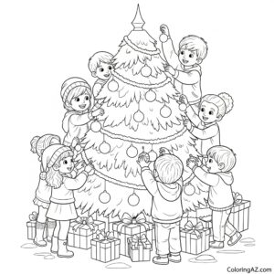 christmas around the world coloring sheets 7