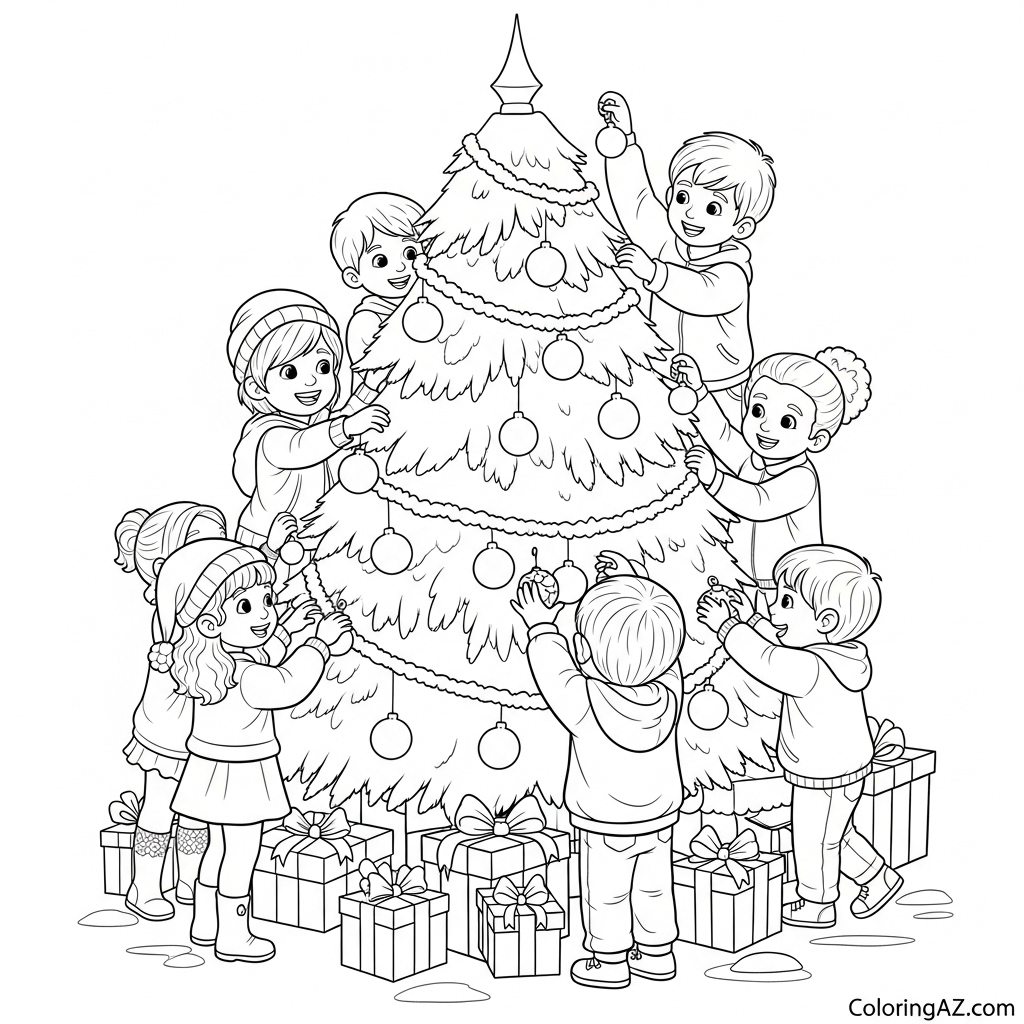 christmas around the world coloring sheets 7
