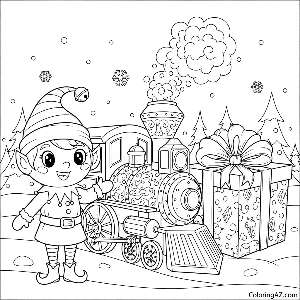 Easy Christmas Crafts with Coloring Cards
