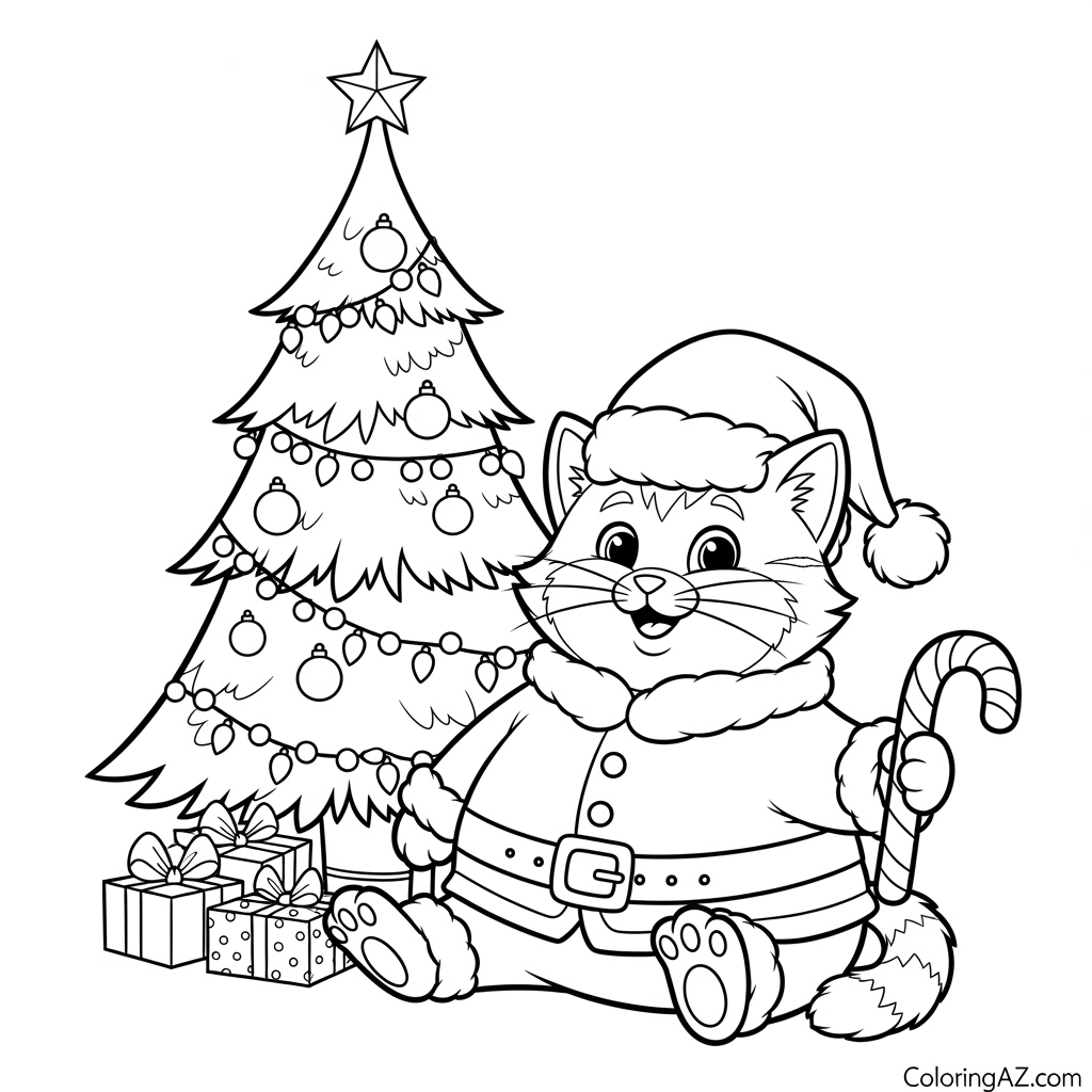 Printable Christmas Animal Coloring Sheets for Kids