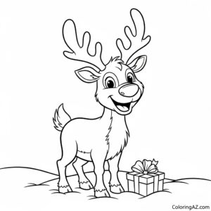 christmas coloring pages animals