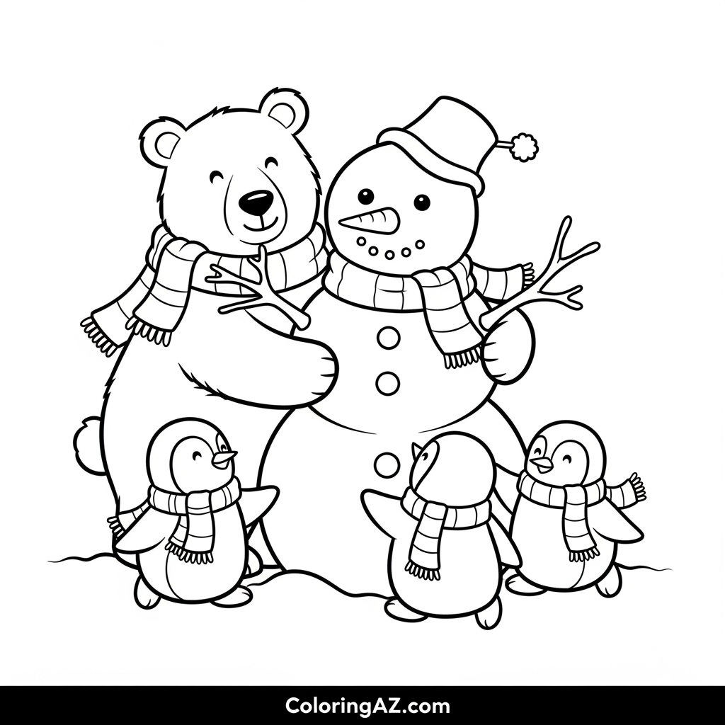 Christmas Animal Masks to Color for Fun Activities