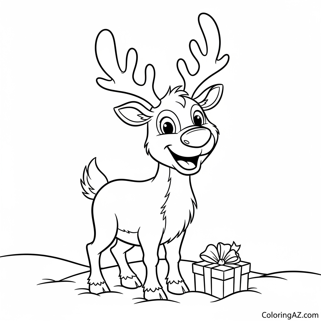 christmas coloring pages animals