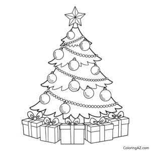 christmas coloring pages christmas tree