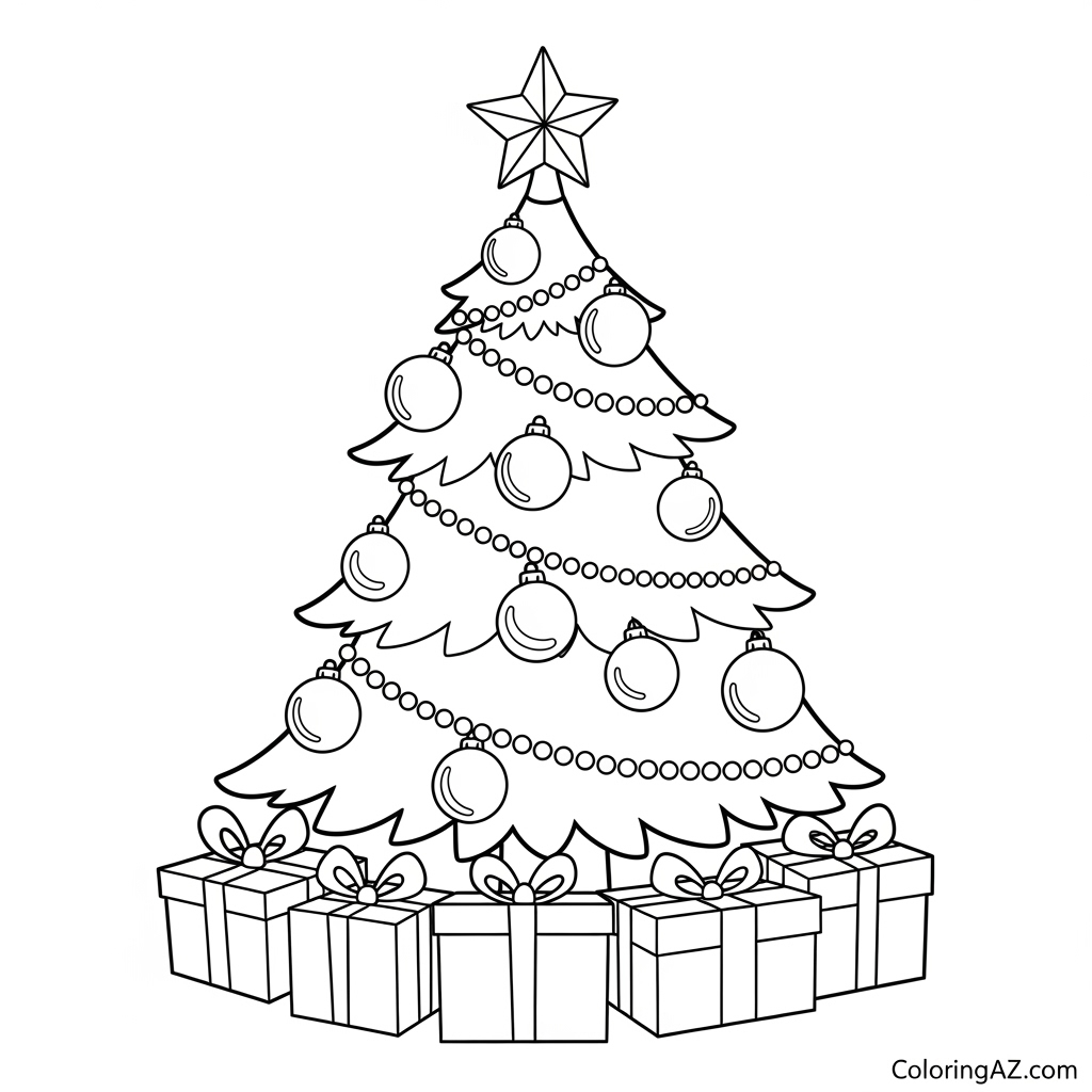 christmas coloring pages christmas tree