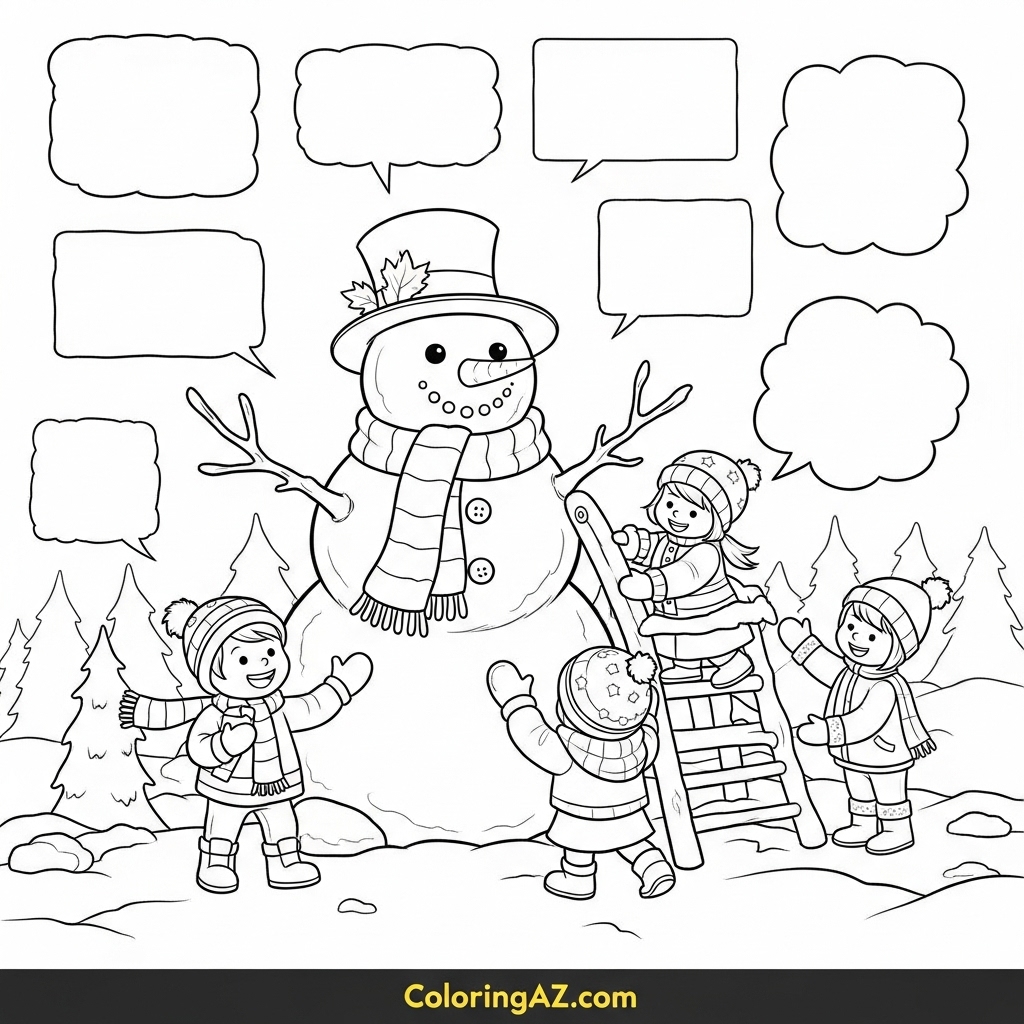 Fun Christmas Tree Decorations to Color