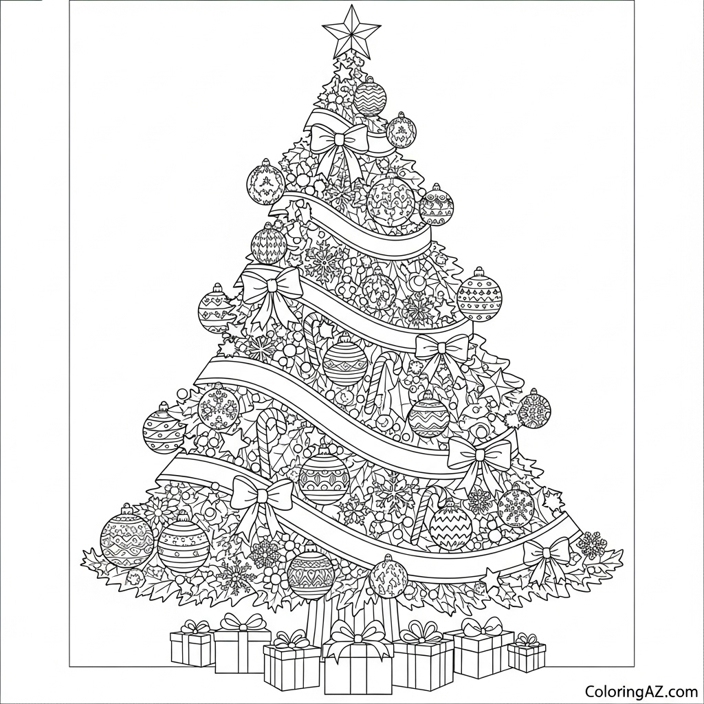 christmas decorations to color
