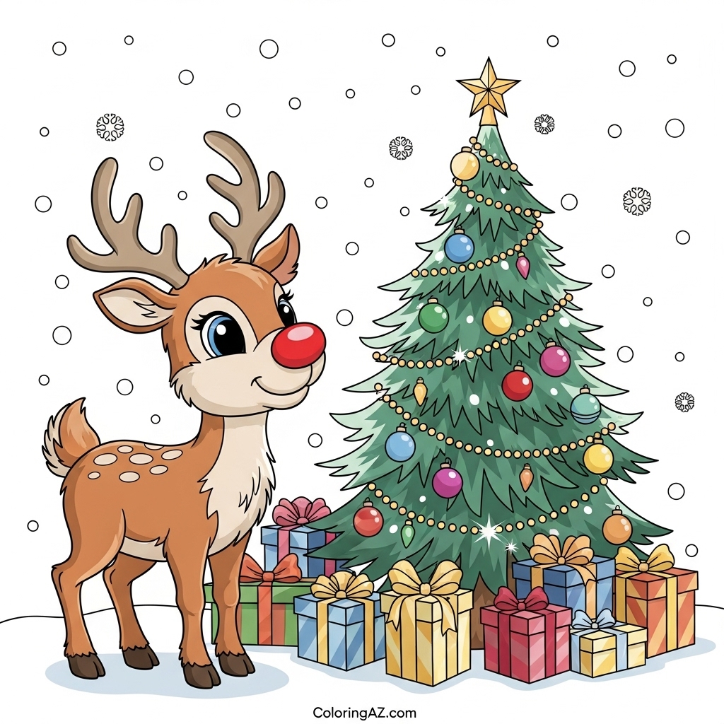 Christmas Eve Coloring Sheet