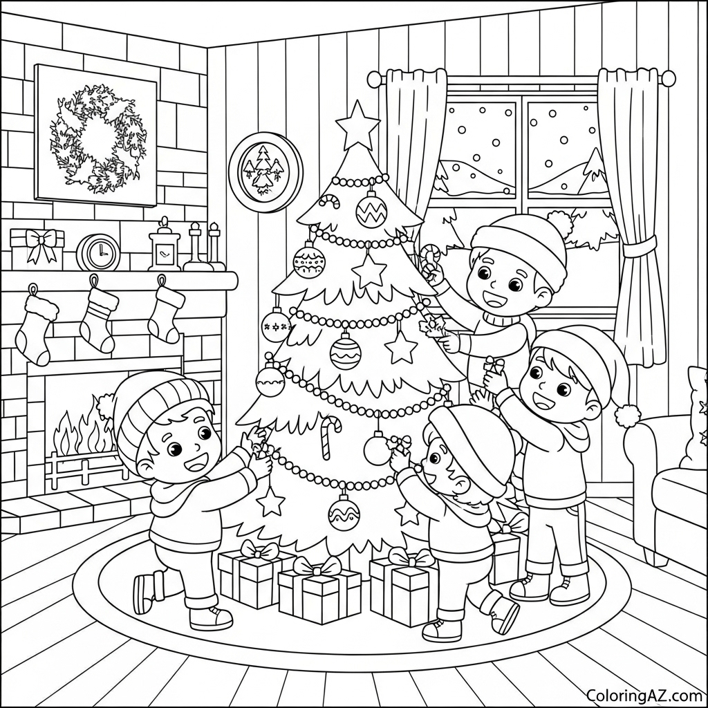 Explore Christmas Themed Coloring Pages