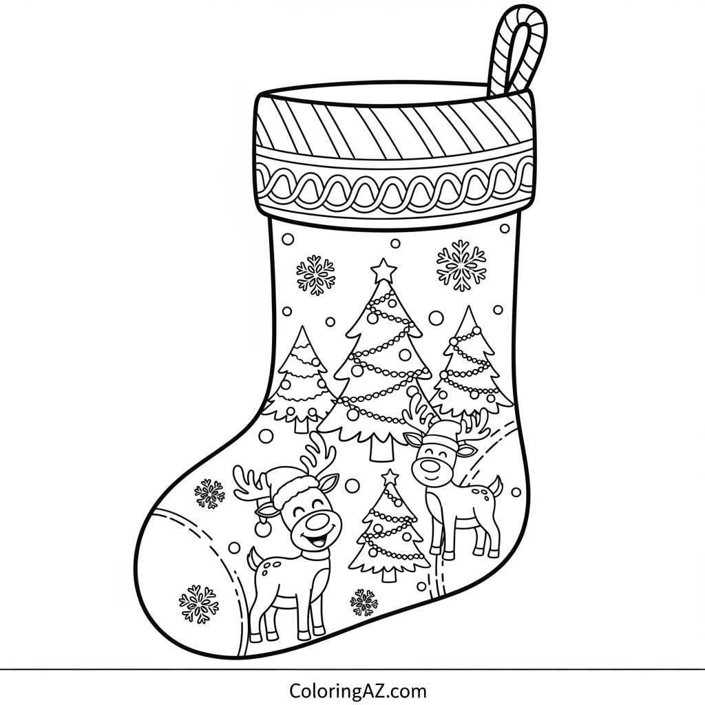 Printable Christmas Stocking Designs for Kids