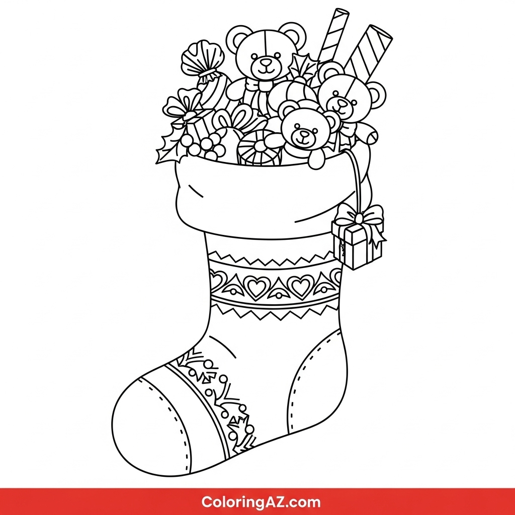 Share Your Christmas Stocking Coloring Creations