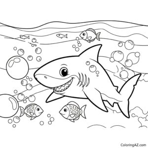 clark the shark coloring pages 8