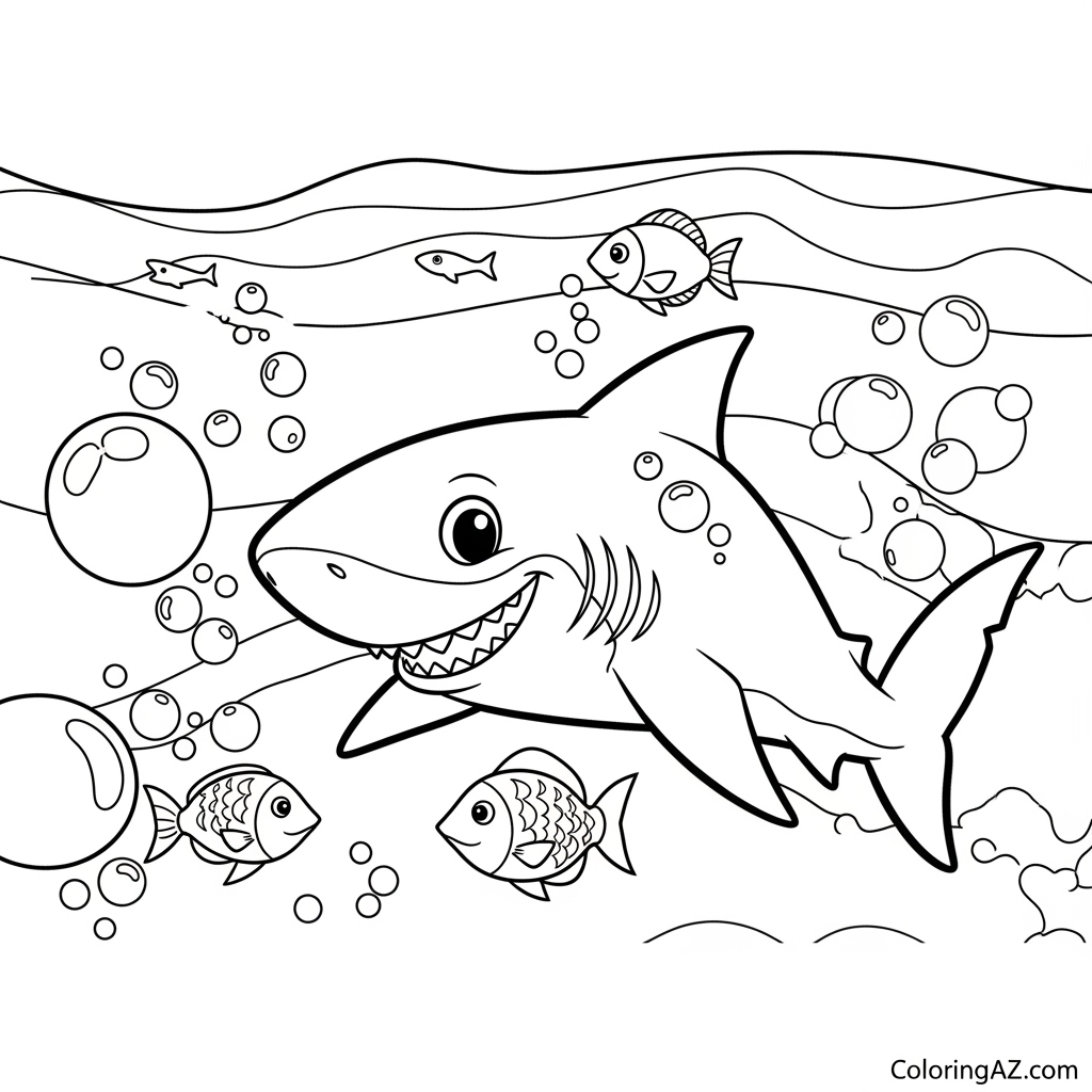 clark the shark coloring pages 8