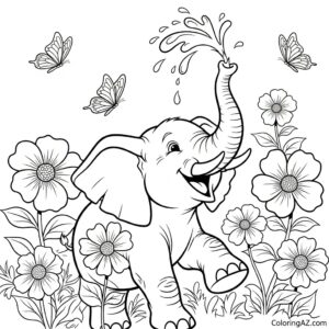color blue coloring page 3