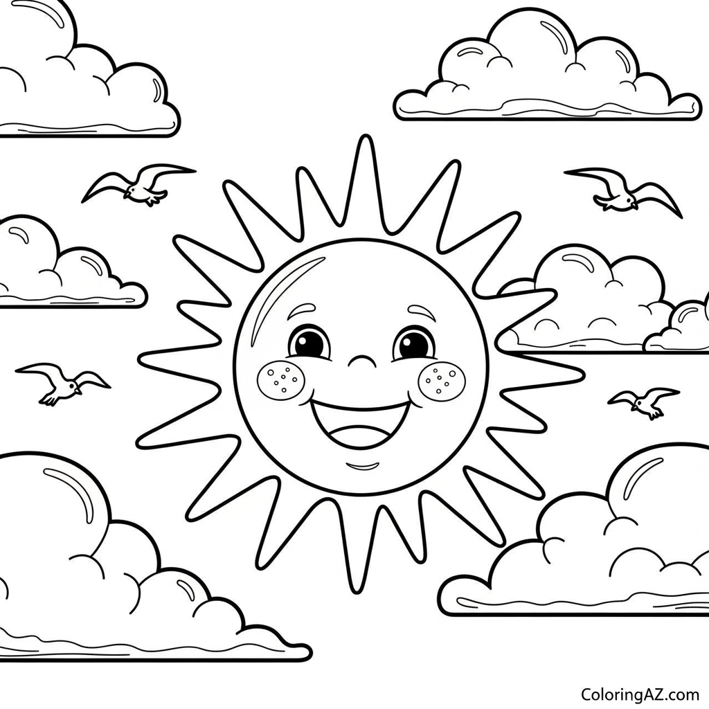 Online Color Blue Coloring Page Fun on ColoringAZ