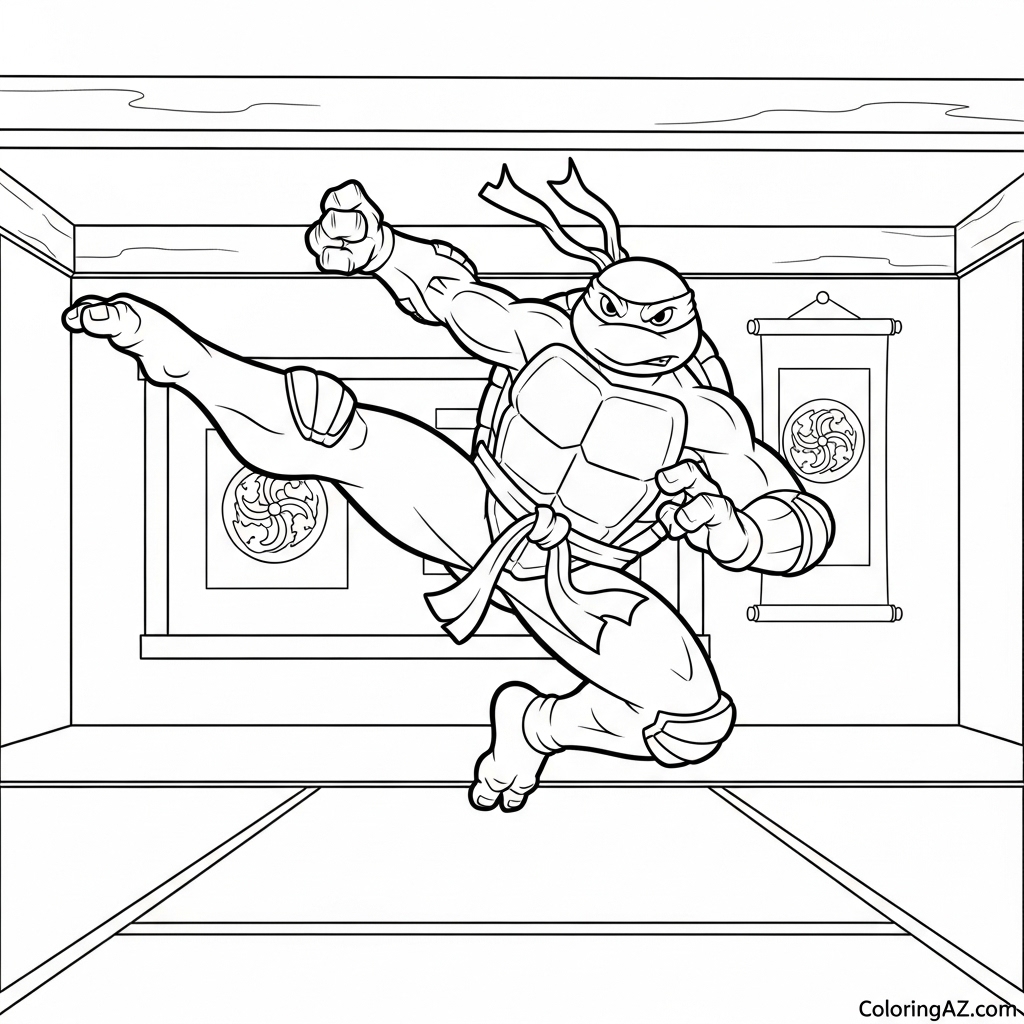 Download Printable Ninja Turtles Color by Number