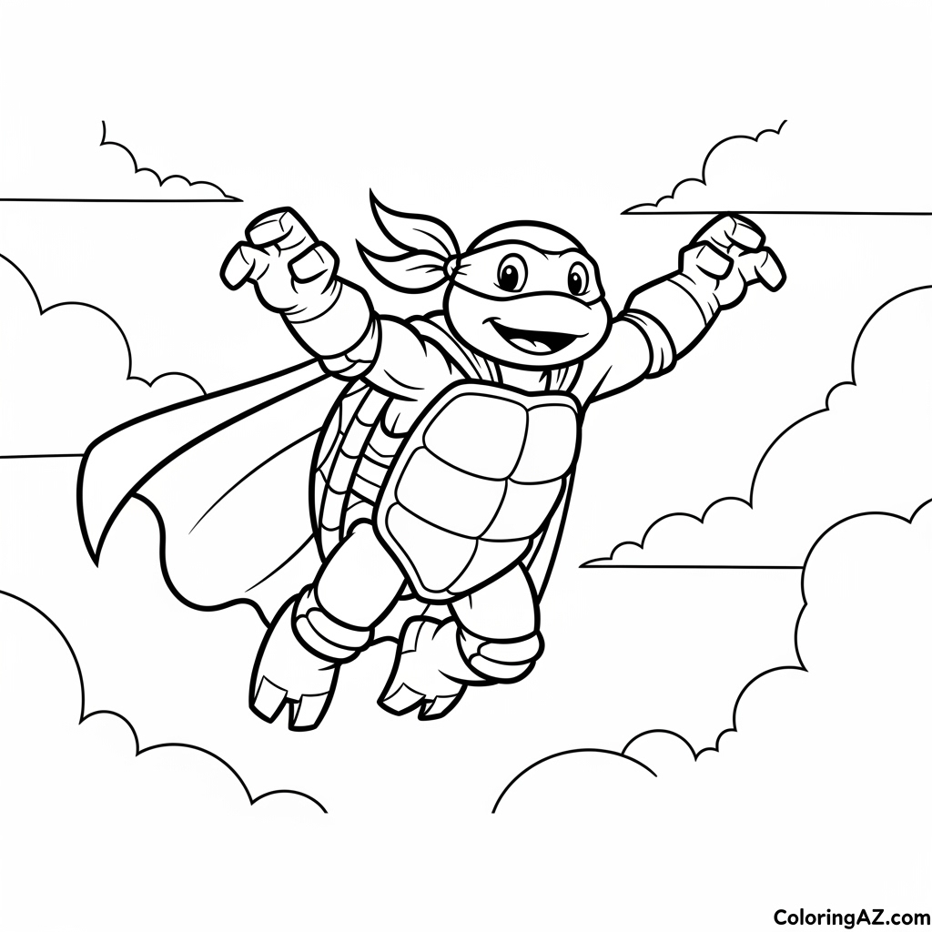 Print Ninja Turtles Coloring Pages Easily