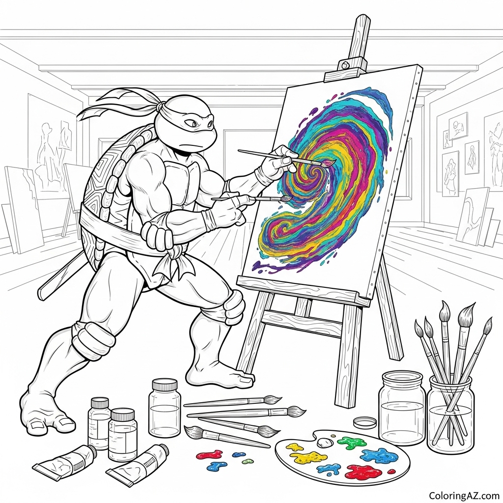 Share Your Ninja Turtles Color by Number Art