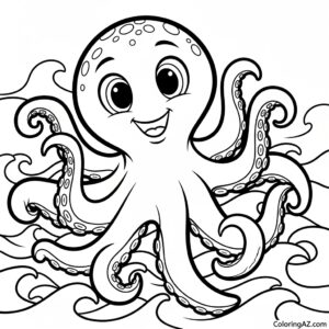 color by number octopus