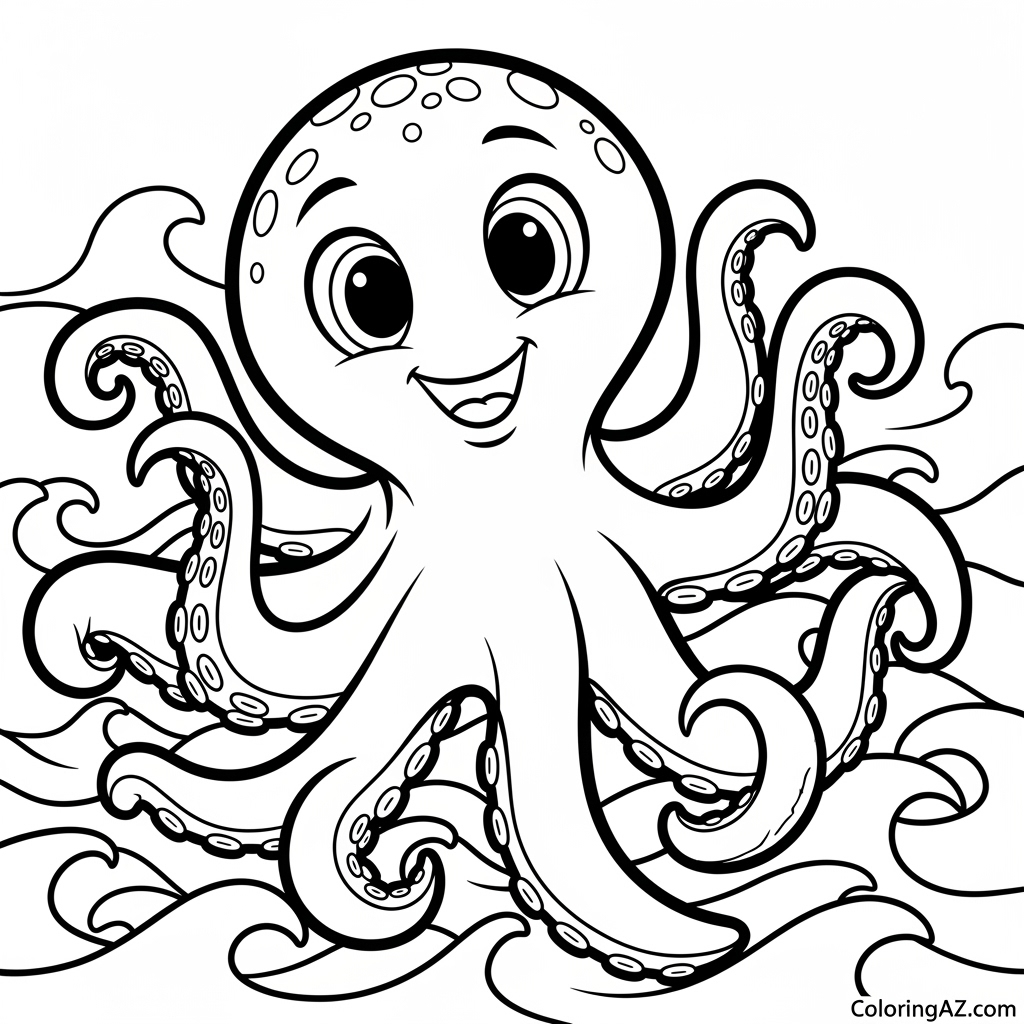 color by number octopus