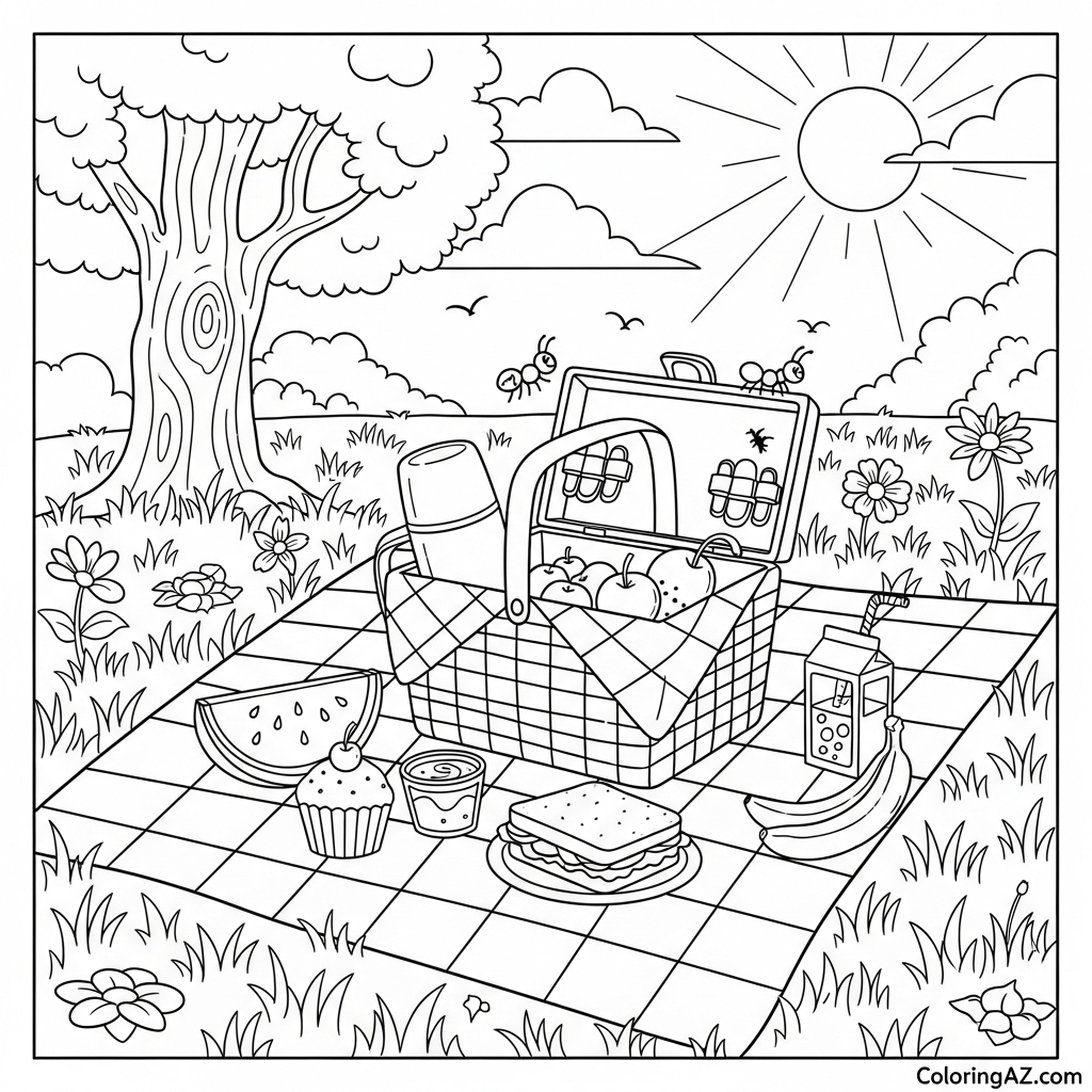 Fun Spring-Themed Coloring Pages for Kids