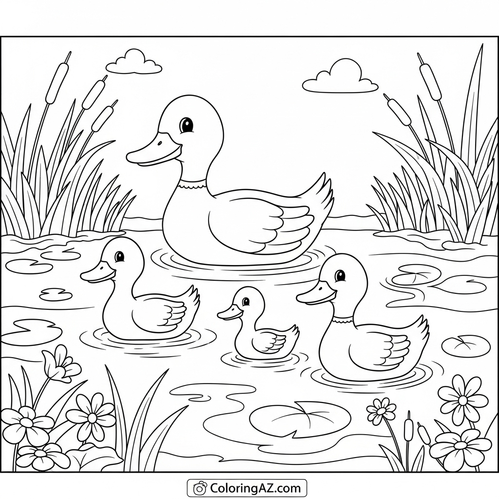 Spring Number Coloring Pages for Preschool Activities