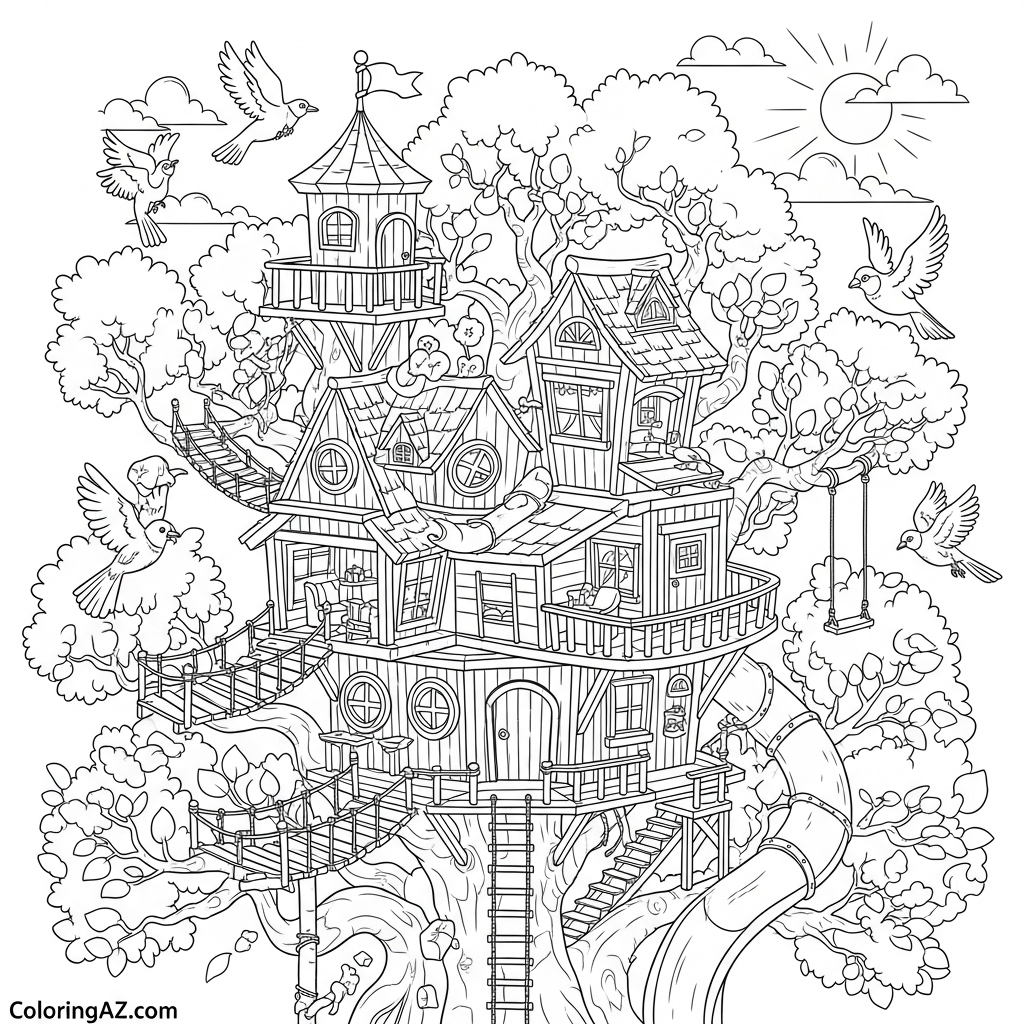 Green-Themed Artwork for Children