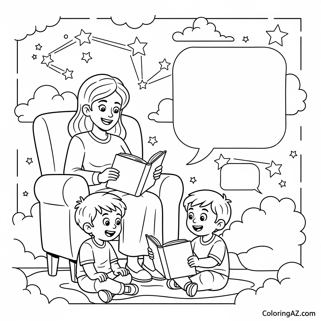 Download Free Coloring Pages for Mother's Day