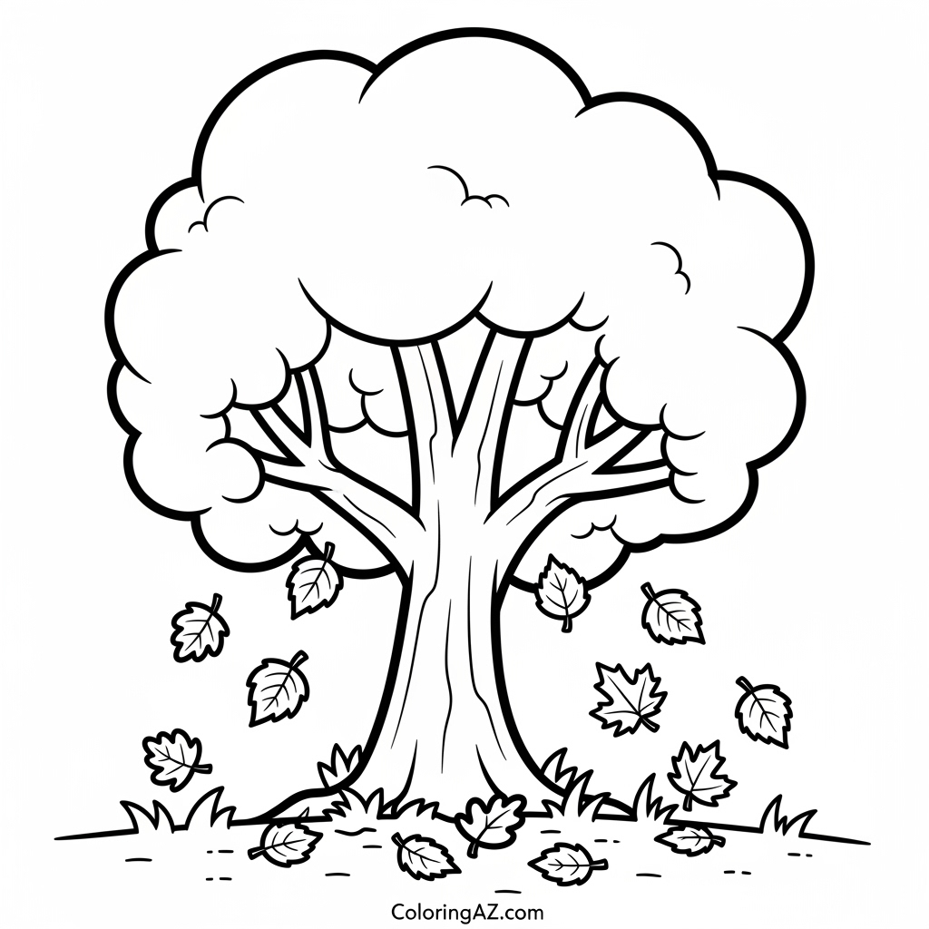 Coloring Fun in Autumn for Kids