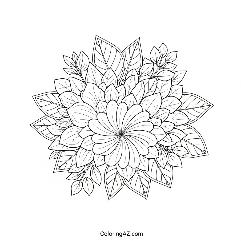 Explore Cute Flower Coloring Images