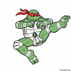coloring book ninja turtles