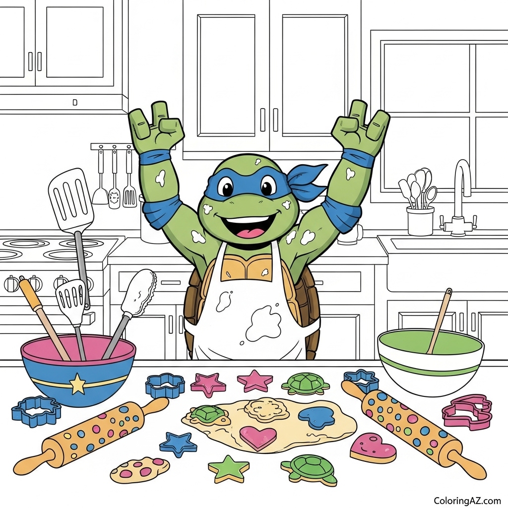 Creative Ninja Turtles Coloring Techniques