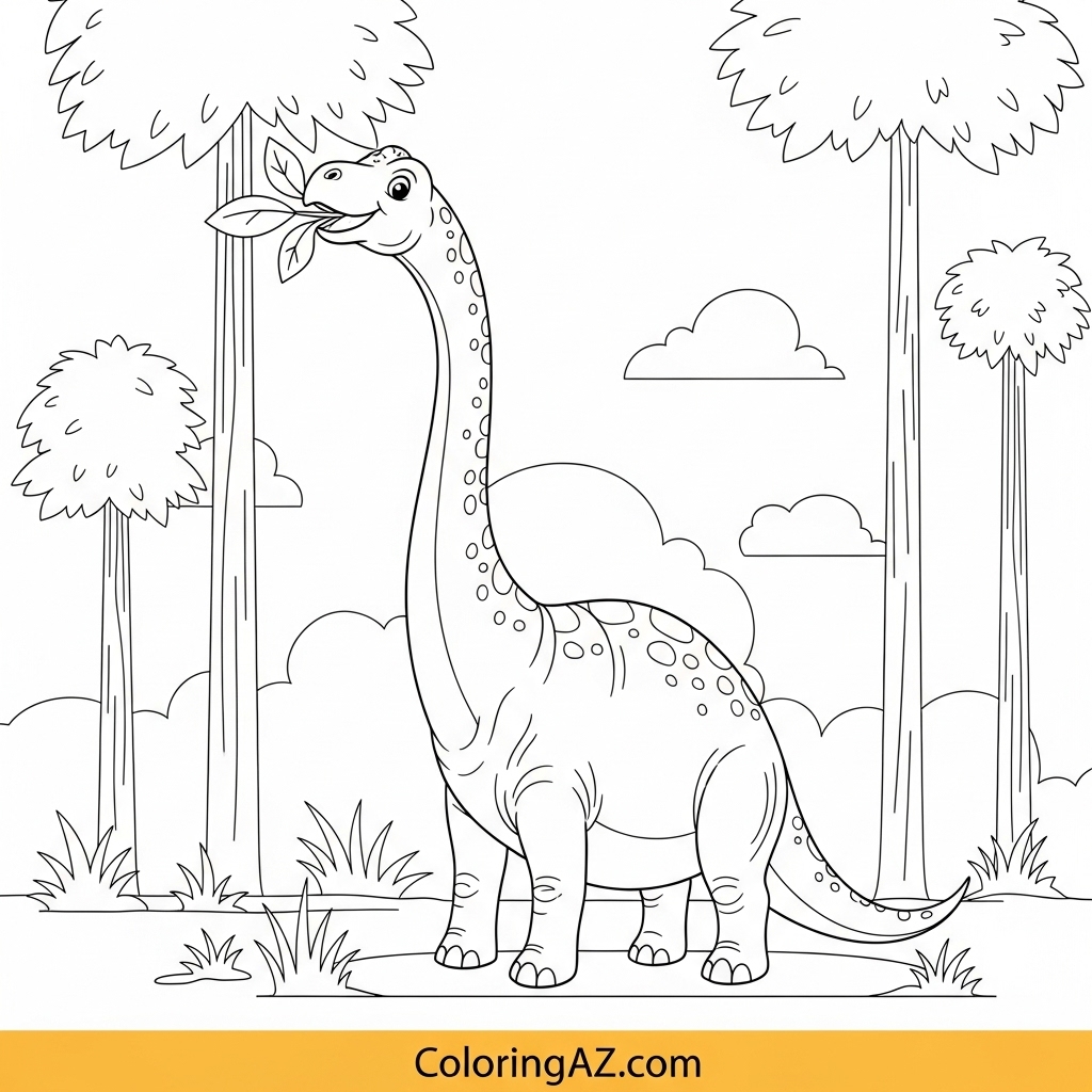 Downloadable Dinosaur Coloring Sheets