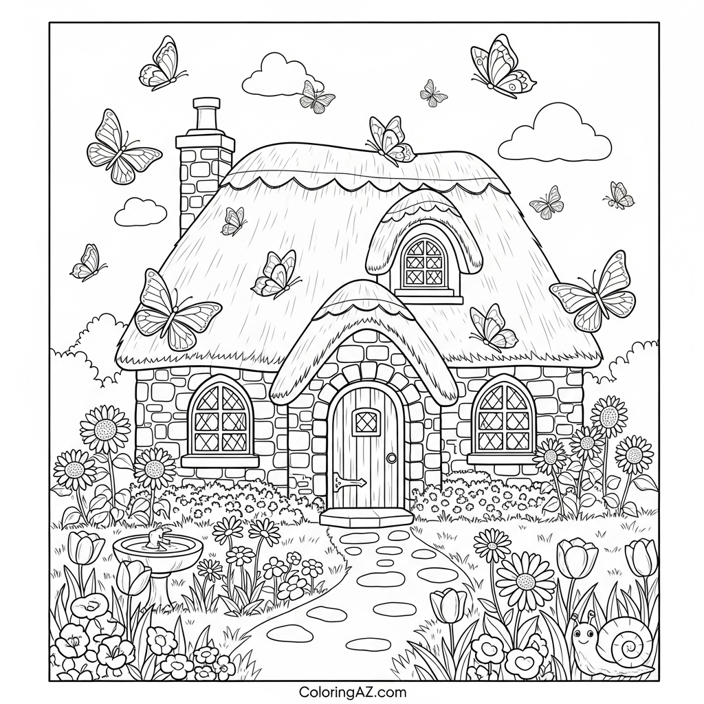 Share Your Cottage Coloring Creations