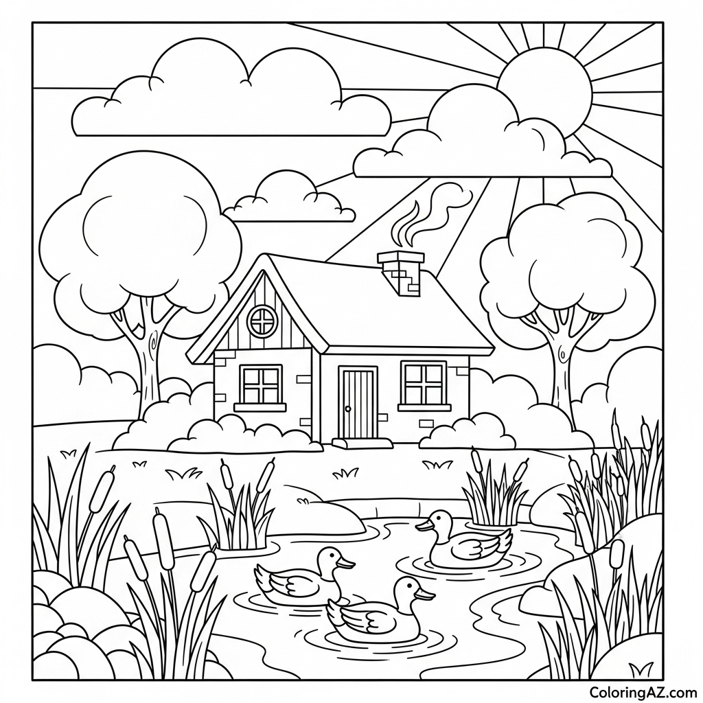 Tips for Engaging Cottage Coloring Activities