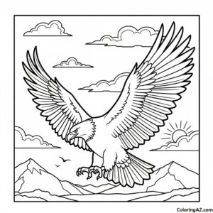 coloring eagle