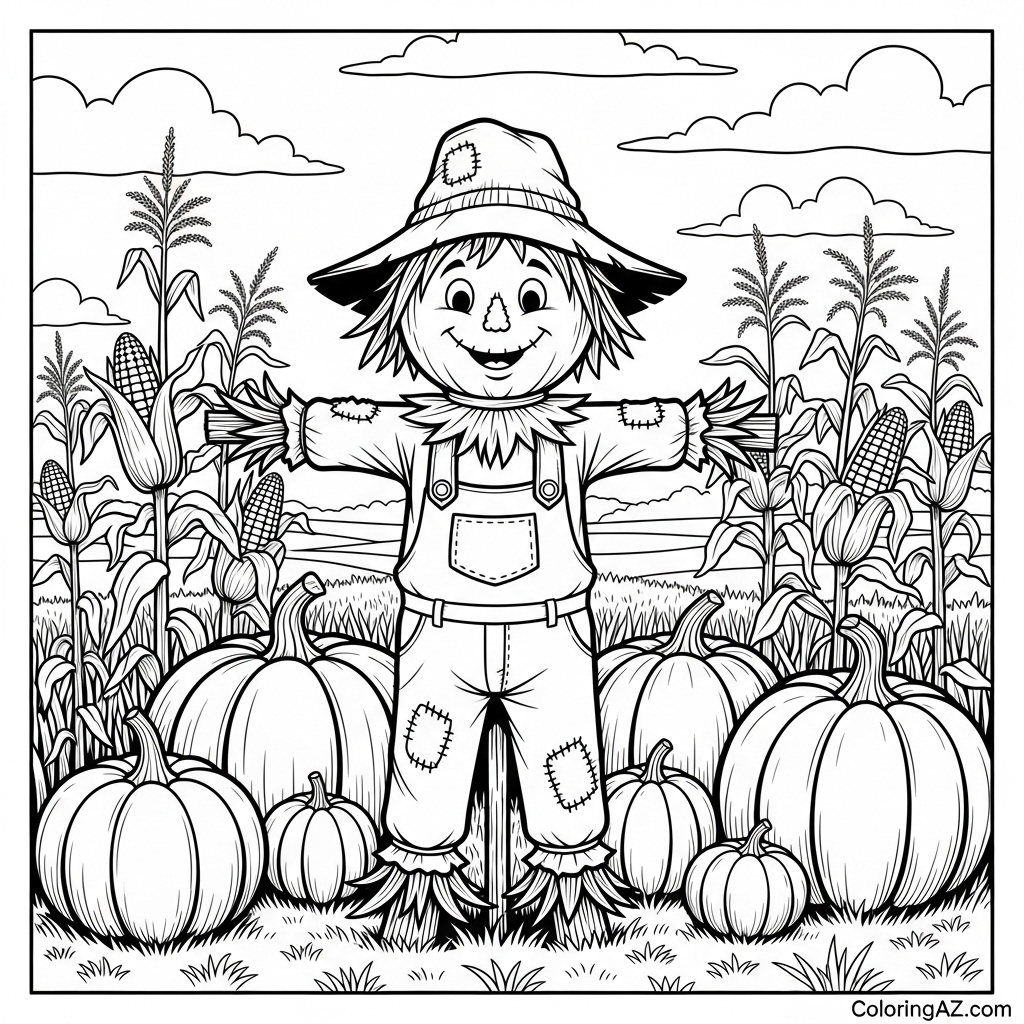 coloring page harvest 2