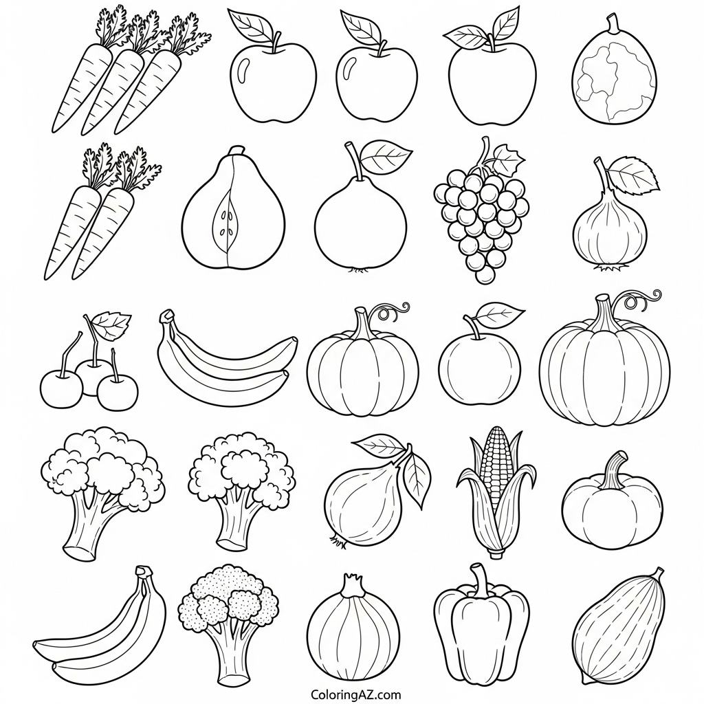 Free Harvest Coloring Pages for Kids on ColoringAZ