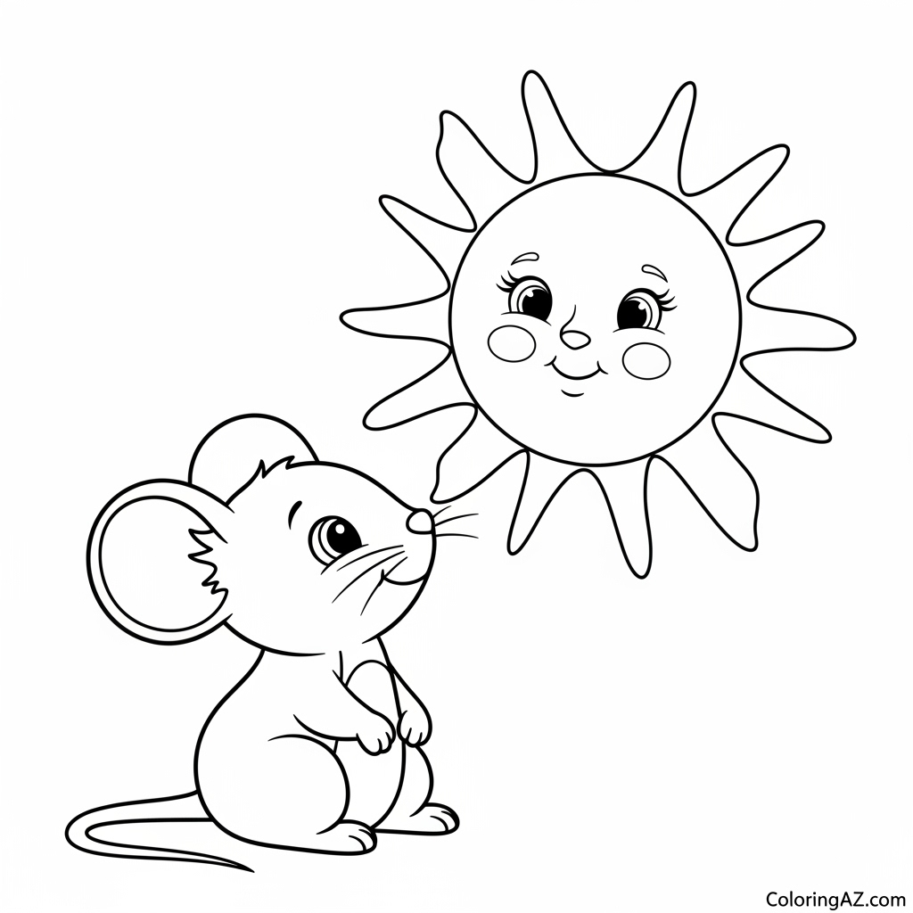 Easy Mouse Coloring Sheets Available for Free