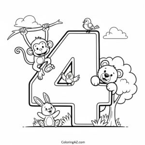 coloring page number 4
