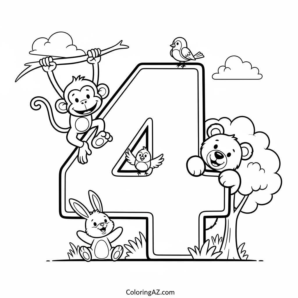 coloring page number 4